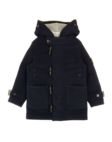 STONE ISLAND Coat Blue Wool