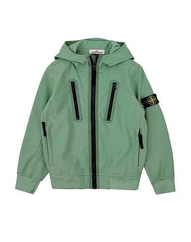 STONE ISLAND Giubbotto Verde Poliestere