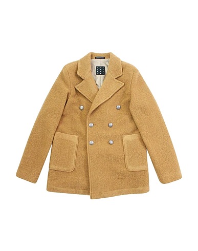 DANIELE ALESSANDRINI Coat Beige Wool