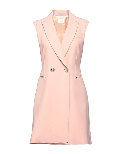 MERCI ITALIA Double breasted pea coat Light pink 100% Polyester