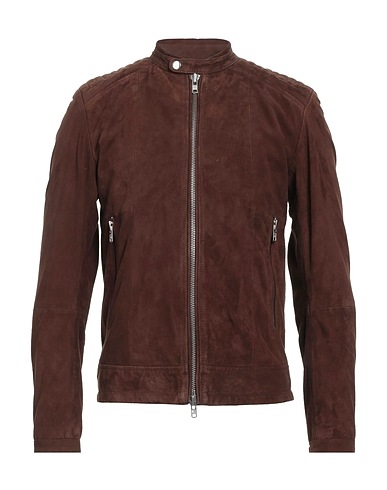 SWORD 6.6.44 Biker jacket Brown 100% Lambskin