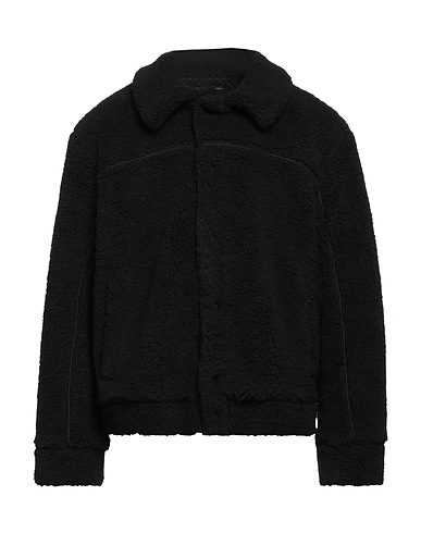 DANIELE FIESOLI Teddy Coat Black 100% Polyester