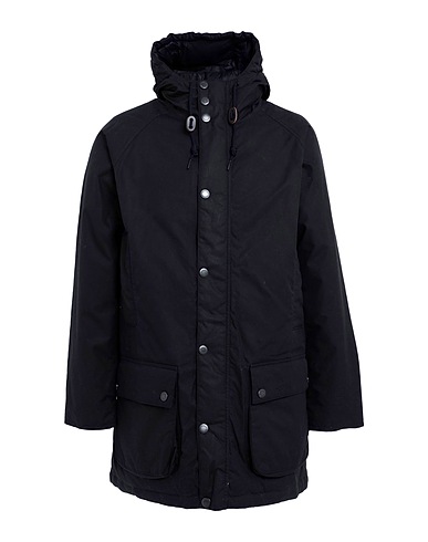 BARBOUR Coat HOODED BEAUF
 Midnight blue 100% Cotton