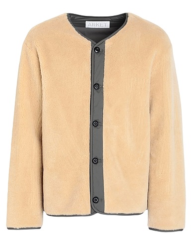 ARKET Teddy Coat Beige 36% Lana, 33% Modacrilico, 23% Poliestere, 8% Acrilico