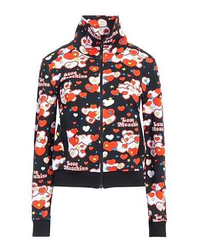 LOVE MOSCHINO Sweatshirt Black 93% Cotton, 7% Elastane