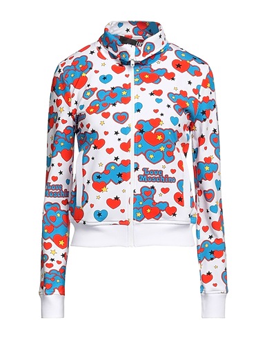 LOVE MOSCHINO Sweatshirt White 93% Cotton, 7% Elastane