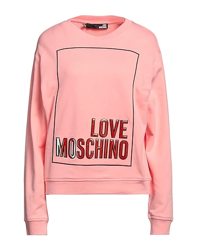 LOVE MOSCHINO Sweatshirt Pink 100% Cotton, Elastane