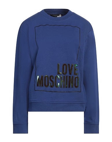 LOVE MOSCHINO Felpa Blu china 100% Cotone, Elastan