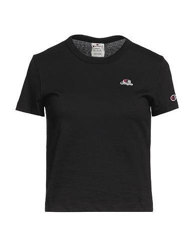 CHAMPION T-Shirt Schwarz 100% Baumwolle