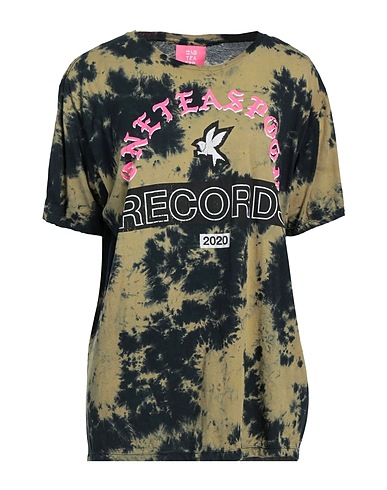 ONE TEASPOON T-shirt Khaki 100% Cotone