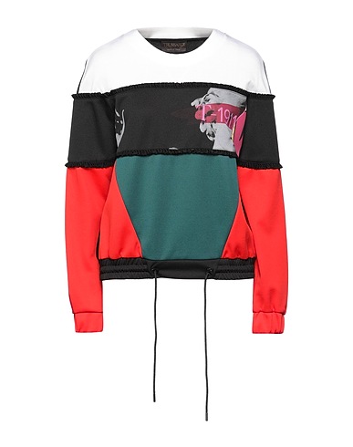 TRUSSARDI Sweatshirt Black 55% Polyester, 45% Cotton, Viscose, Elastane