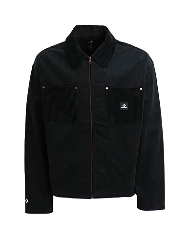 CONVERSE Jacket LIGHTWEIGHT SHOP JACKET
 Black 100% Cotton