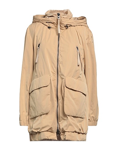 GEOX Full-length jacket Beige 82% Polyester, 18% Polyamide