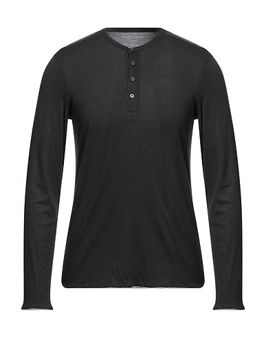MAJESTIC FILATURES T-shirt Dark green 50% Modal, 30% Cotton, 20% Silk