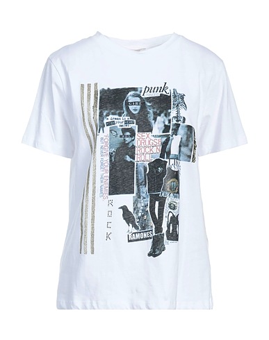 FIRSTAGE T-shirt Bianco 100% Cotone