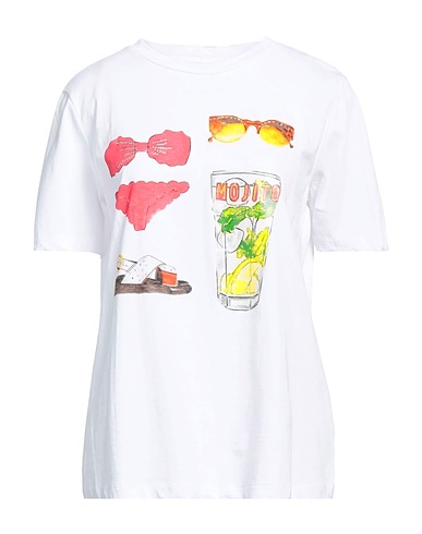 FIRSTAGE T-shirt Bianco 100% Cotone