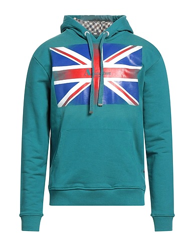 AQUASCUTUM ACTIVE Hooded track jacket  Emerald green 100% Cotton
