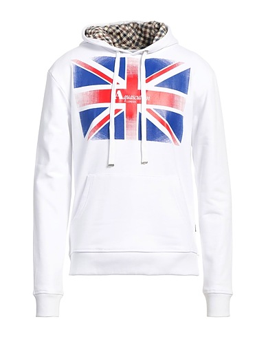 AQUASCUTUM ACTIVE Hooded sweatshirt White 100% Cotton