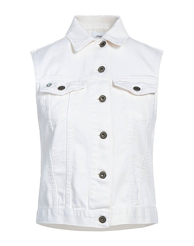 MERCI ITALIA Denim jacket Ivory 100% Cotton