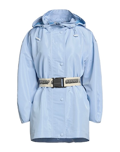 STELLA McCARTNEY Full-length jacket Sky blue 100% Polyester