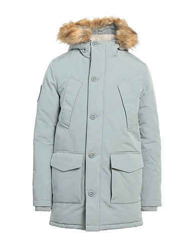 SUPERDRY Coat Light grey 100% Polyester