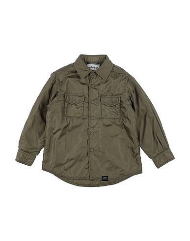 ASPESI Solid colour shirt Military green 100% Polyamide