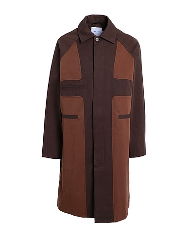 TOPMAN Full-length jacket Chocolate brown 100% Cotton