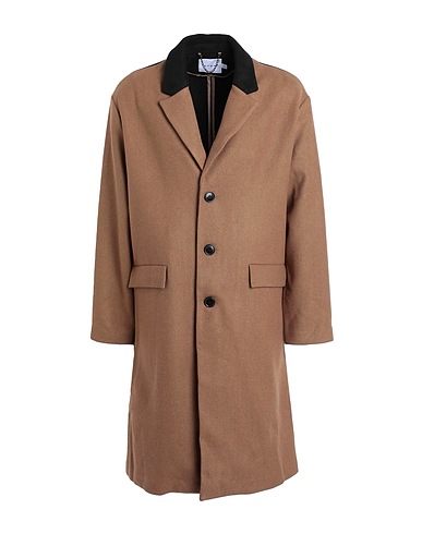 TOPMAN コート キャメル ポリエステル 48% / ウール 46% / アクリル 3% / ナイロン 2% / レーヨン 1%