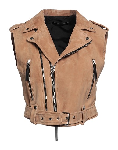 GIUSEPPE ZANOTTI Biker jacket Beige 100% Leather