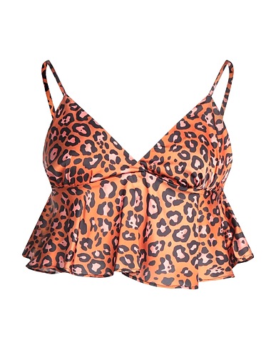 SHERRY BE Top Arancione 97% Poliestere, 3% Elastan