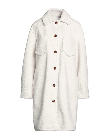 SAMSØE Φ SAMSØE Teddy Coat Light grey 100% Polyester