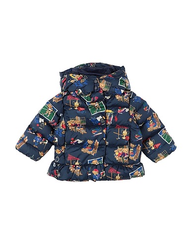 POLO RALPH LAUREN Shell  jacket Polo Bear Water-Repellent Down Jacket
 Midnight blue 100% Polyester