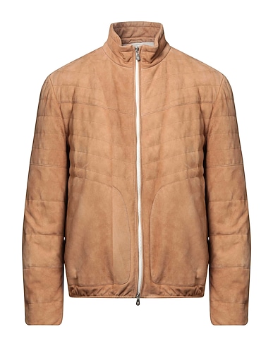BRUNELLO CUCINELLI Shell jacket Camel 100% Leather