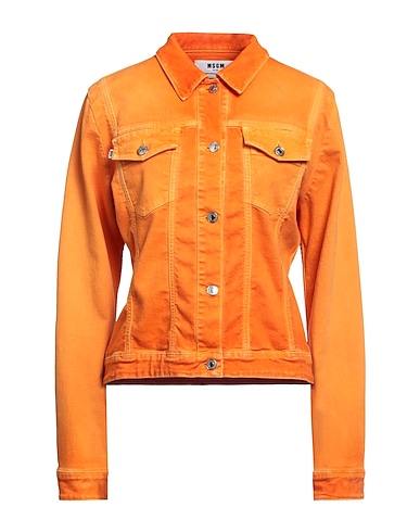 MSGM Denim jacket ARANCIONE 99% Cotton, 1% Elastane