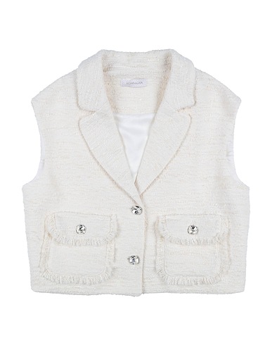 MONNALISA Blazer Ivory 52% Acrylic, 26% Polyester, 22% Cotton