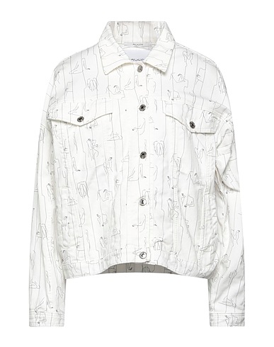 AGLINI Jeansjacke Weiß 98% Baumwolle, 2% Elastan