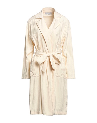 KAOS Full-length jacket Ivory 90% Viscose, 10% Polyester