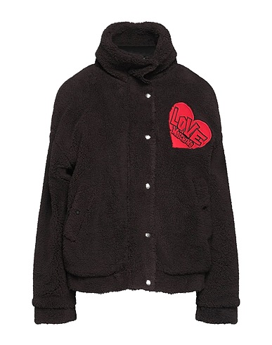 LOVE MOSCHINO Teddy Coat Black 100% Polyester