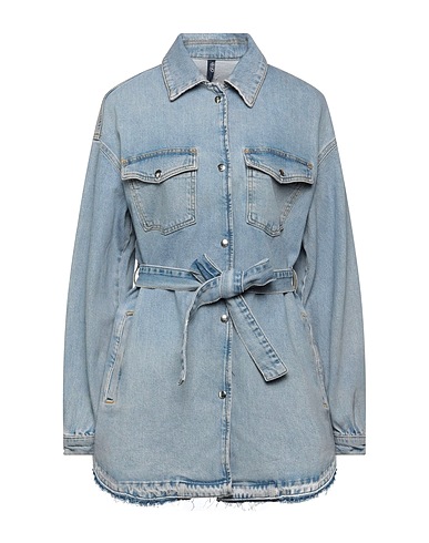 LIU •JO Denim jacket Blue 99% Cotton, 1% Elastane