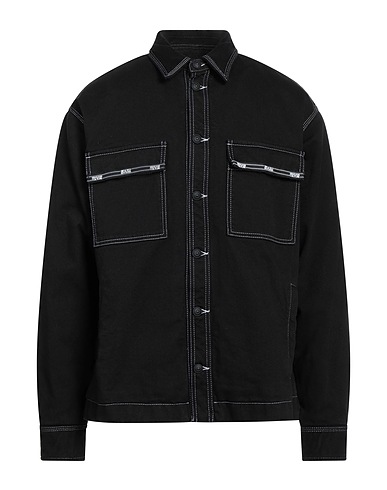 VERSACE JEANS COUTURE Denim jacket Black 100% Cotton
