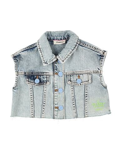 PINKO UP Denim jacket Blue 100% Cotton