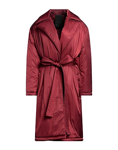 REDValentino Coat Burgundy 100% Polyamide