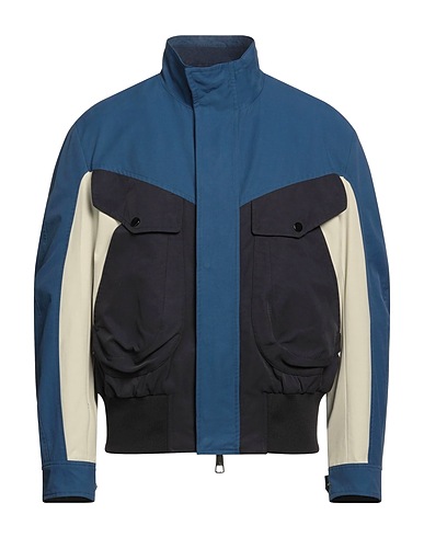 NEIL BARRETT Bomber Slate blue 65% Cotton, 35% Polyamide