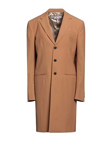 OFF-WHITE™ Coat Camel 55% Polyester, 45% Virgin Wool