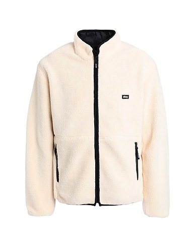 OBEY Teddy Coat Avorio 100% Poliestere
