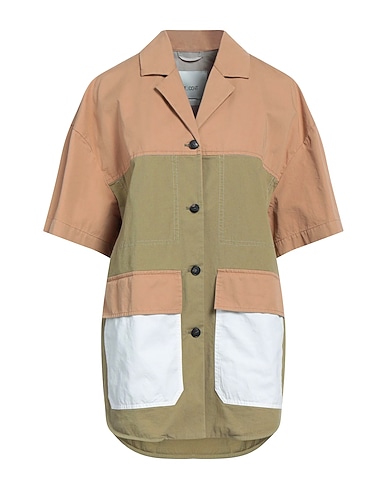 T_COAT Full-length jacket Military green 100% Cotton