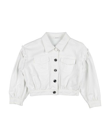 L:Ú L:Ú by MISS GRANT Denim jacket Ivory 97% Cotton, 3% Elastane