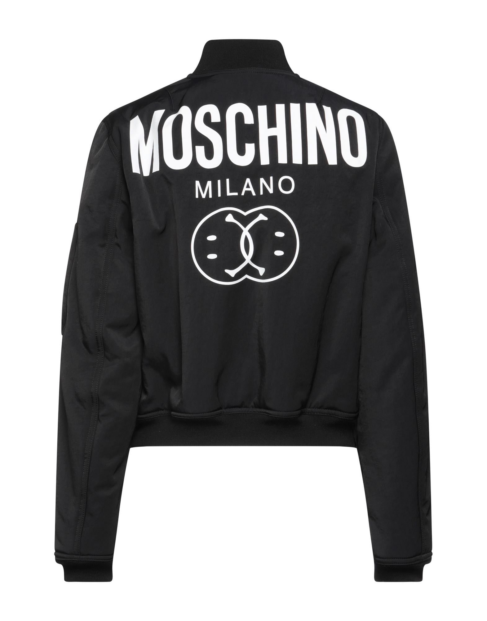 MOSCHINO コート＆ブルゾン | ボンバージャケット ブラック レディース