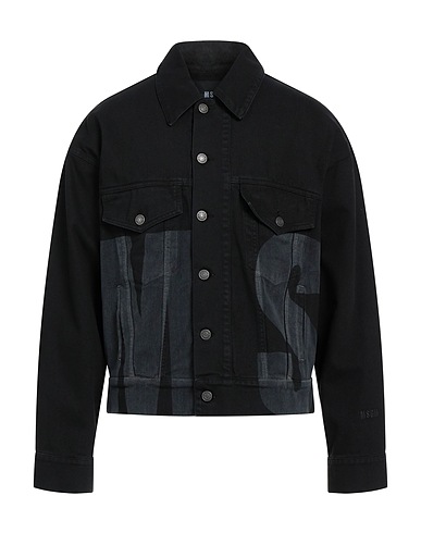 MSGM Denim jacket Black 100% Cotton