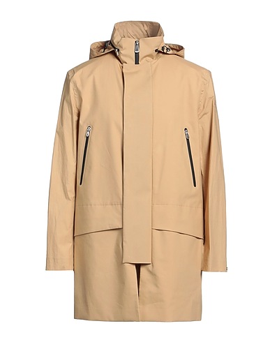 PEUTEREY Full-length jacket Sand 100% Cotton